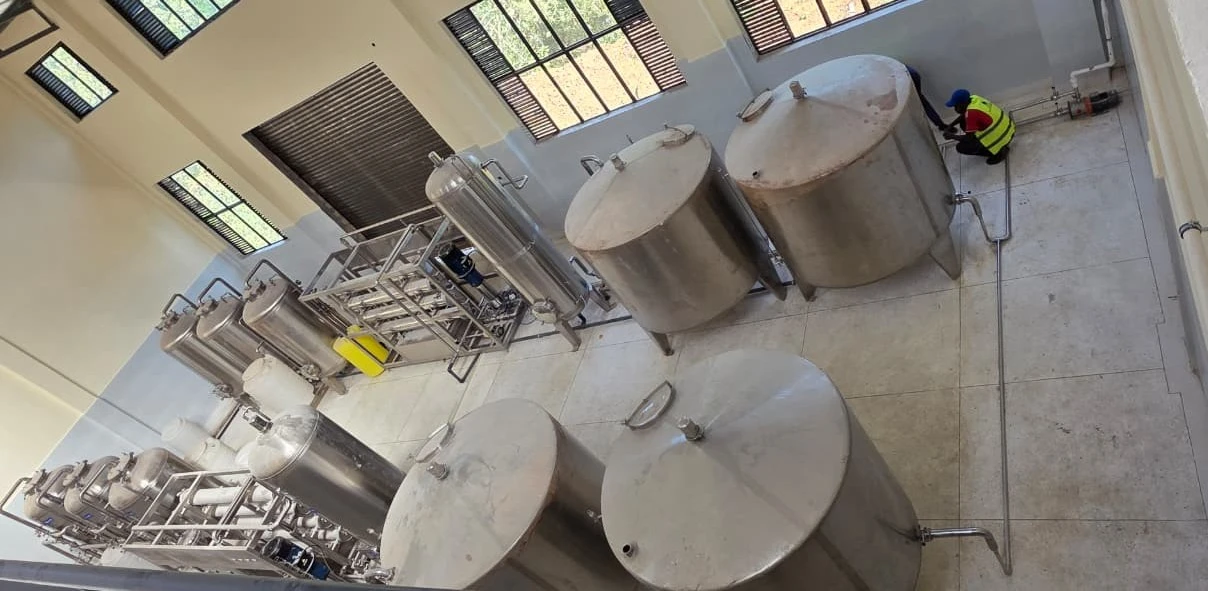 Factory and industrial process equipment representing a boiler-feed water project